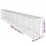Perete gabion cu capac