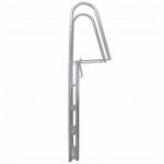 Scara amdocare/piscina cu 4 trepte, aluminiu, 167 cm-91197