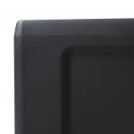 Dulap de depozitare pentru gradina cu 3 rafturi negru,