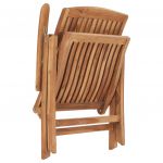 Scaune de gradina cu perne gri taupe, 2 buc., lemn masiv de tec-3062324