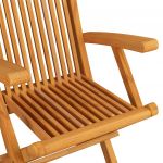 Scaune de gradina cu perne albastru regal 8 buc. lemn masiv tec,