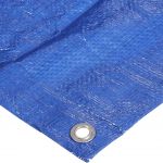 Prelata Impermeabila cu ochiuri metalice de prindere, dimensiune 3,0m x 4,0m, densitate 80g/m2, albastra