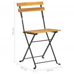 Set mobilier de exterior pliabil