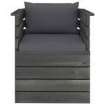 Set mobilier gradina din paleti cu perne