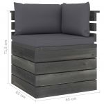 Set mobilier gradina din paleti cu perne