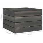 Set mobilier gradina din paleti cu perne