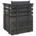 Set mobilier gradina din paleti cu perne