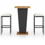 Set mobilier bar de gradina cu perne