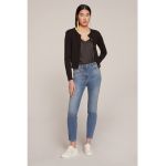 Blugi crop skinny cu aspect decolorat Gisele