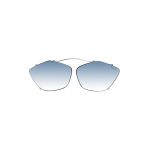 Ochelari de soare cat-eye clip-on cu lentile-oglinda
