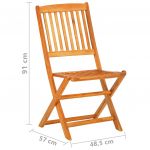 Set mobilier de exterior pliabil