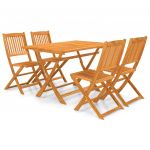 Set mobilier de exterior pliabil