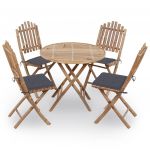 Set mobilier de exterior pliabil