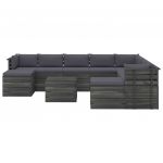 Set mobilier gradina paleti cu perne