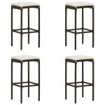Set mobilier de bar de gradina cu perne