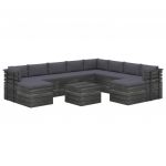 Set mobilier gradina paleti cu perne