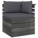 Set mobilier gradina din paleti cu perne