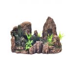 Decor pentru acvariu Enjoy Piatra cu plante 21.5x10.5x13.5 cm