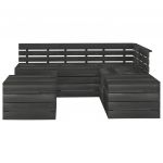 Set mobilier gradina din paleti cu perne