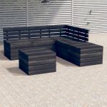 Set mobilier gradina din paleti cu perne