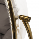 Scaun suspendat cu suport, transparent/ auriu/ gri, BUBBLE TIP 2