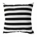 Set de gradina din 5 piese din ratan, banda neagra / naturala / bej / alb-negru, VASAL