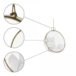 Scaun suspendat, transparent/ auriu/ gri, BUBBLE TIP 1