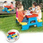 Masa cu bancute copii, multicolora
