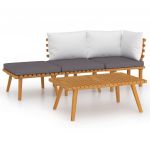 Set mobilier de gradina cu perne