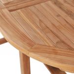 Masa de gradina extensibila (110-160)x80x75cm lemn masiv de tec