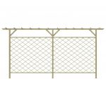 Gard de gradina cu zabrele si pergola