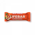Baton cu nuci braziliene si guarana raw eco-bio 47g - Lifebar Plus