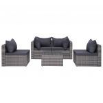 Set mobilier de gradina cu perne