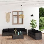 Set mobilier de gradina cu perne