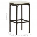 Set mobilier bar de gradina cu perne