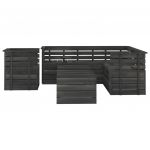 Set mobilier gradina paleti cu perne 8 piese lemn masiv pin