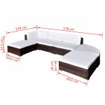 Set mobilier de gradina cu perne