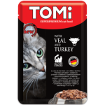 Hrana pentru pisici Tomi Vitel & Curcan 100g