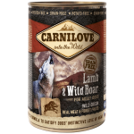 Hrana umeda pentru caini Carnilove Dog Miel&Mistret 400g