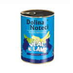 Hrana umeda pentru caini Dolina Noteci Superfood Vitel-Miel 400g