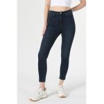 Blugi crop cu talie inalta