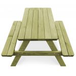 Masa de picnic cu banci de copii