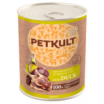 Hrana umeda pentru caini Petkult Adult cu rata 800g