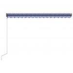 Copertina retractabila automat, albastru/alb/negru