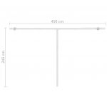Copertina retractabila manual cu LED