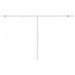 Copertina retractabila manual cu LED albastru si alb 300x250 cm