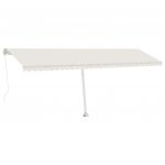 Copertina retractabila manual cu LED, crem, model 6