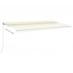 Copertina retractabila manual cu LED, crem, model 4