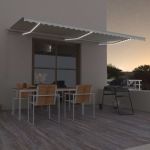 Copertina retractabila manual cu LED, crem, model 4