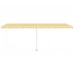 Copertina retractabila manual cu LED, galben/alb, model 3